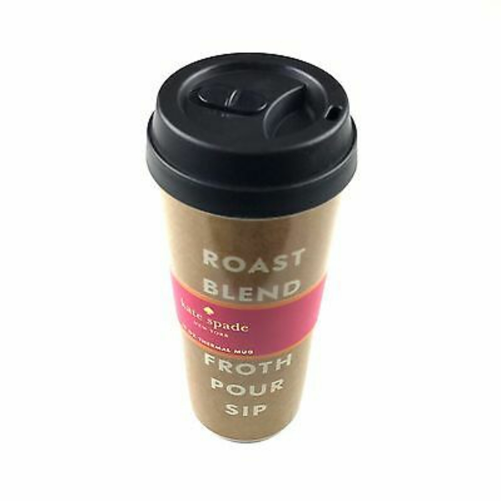 NWT ♠️ Kate Spade Coffee Travel Tumbler, 16oz